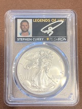 2022- American Silver Eagle- PCGS- MS70- First Strike- Legends- Steph Cu... - £358.87 GBP