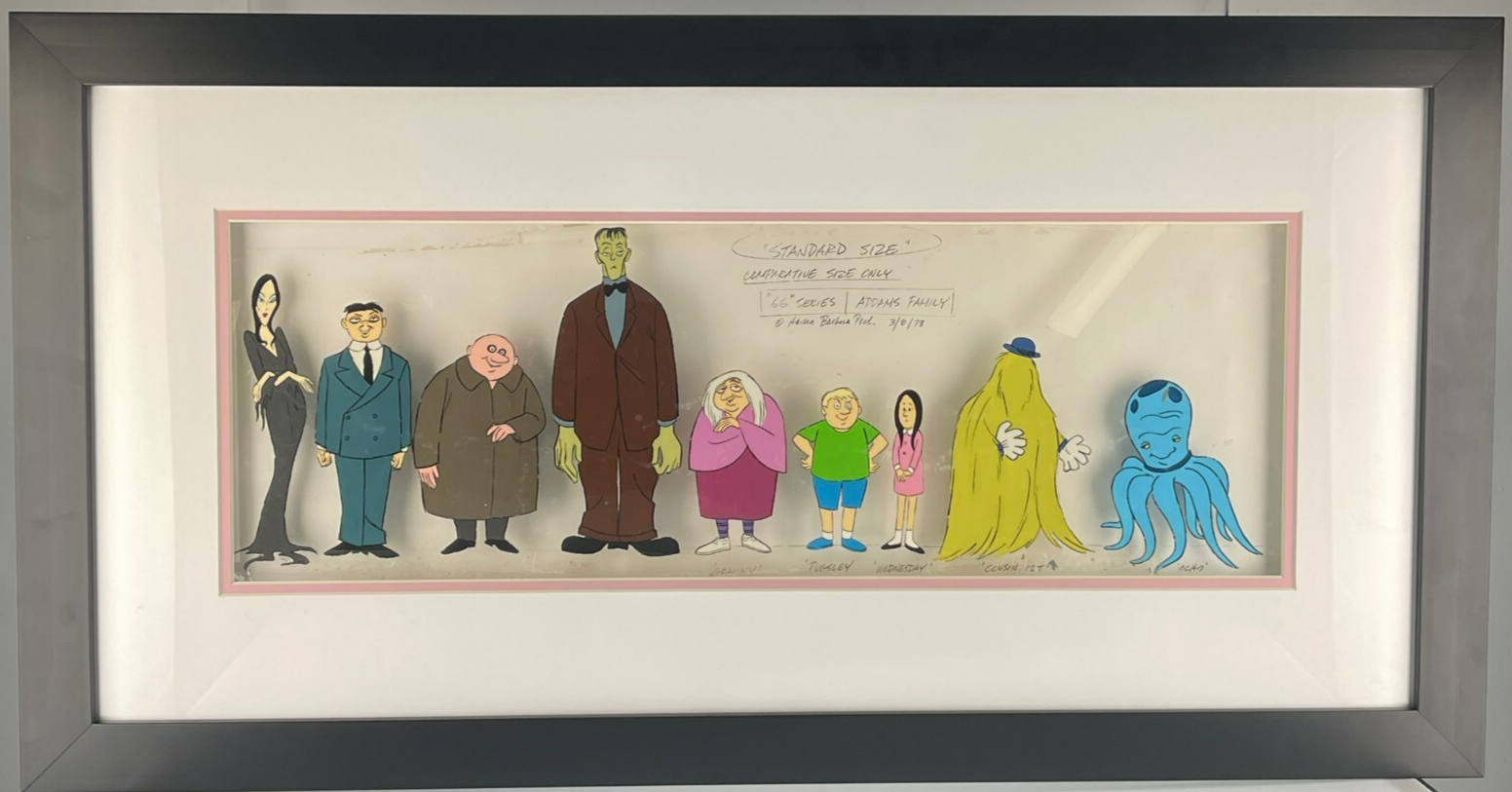 "The Addams Family" 1973 Hanna-Barbera Animated Character Size Acrylic Cel Item image 6