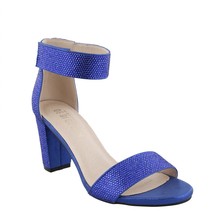 Blossom Footwear women&#39;s nicky-4 royal shimmer heel in Blue - £38.36 GBP