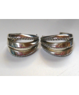 Signed JAi &quot;John Hardy&quot; 925 Silver Half Hoop Earrings 7/8&quot; x 1/2&quot; - £139.52 GBP