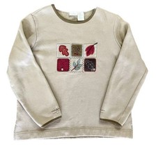 Vintage Bobbie Brooks Sweatshirt Women’s L Brown Grandmacore Fall Leaves Sweater - £18.13 GBP