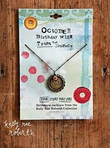 Kelly Rae Roberts Birthday Wish Birthstone Necklace - October - Trust the Journe - £15.82 GBP