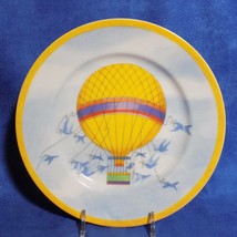 WILLIAMS-SONOMA Montgolfiere Hot Air Balloon Salad Plate - Discontinued - Euc - £15.90 GBP