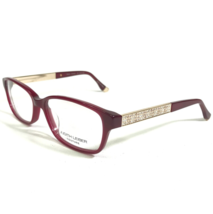 Judith Leiber Eyeglasses Frames Tempo Crimson Red Gold Rectangular 53-16-135 - £56.05 GBP