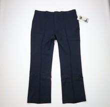 Deadstock Vtg 70s Streetwear Mens 46x34 Knit Bell Bottoms Chino Pants Bl... - £92.75 GBP