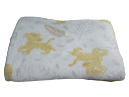 Disney Baby Lion KIng Guard Simba green brown leaves blanket soft plush - £10.27 GBP