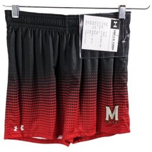 Maryland Terrapins Under Armour Practice Shorts Womens Red Black Sz Small Run - £20.73 GBP