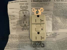 Pass &amp; Seymour PT2095-TRLA, PLUG TAIL GFCI RECEPTACLE, UPC: 785007167610... - $10.59