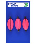 Comal Tackle Oval Slotted Peg Foam Float, Pink, Qty 3, Float 1-1/2” Tota... - $4.79