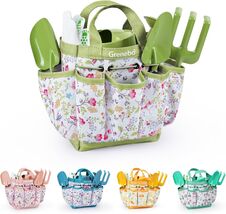 Colorful Gardening Tools Set for Kids: Rakes, Shovels &amp; Watering Can Inc... - $52.42