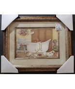 NEW Framed Morning Ritual Bathroom Art by Lynn Metcalf Do Not Disturb - ... - $17.99