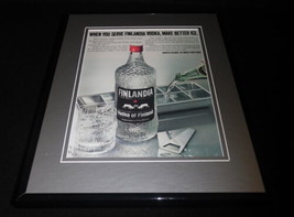 1980 Finlandia Vodka 11x14 Framed ORIGINAL Vintage Advertisement  - £27.25 GBP