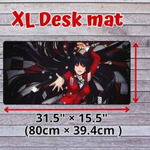 Anime Waifu Yumeko Jabami Large Game Keyboard Desk Mat Kakegurui Manga M... - $26.99