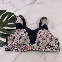 Livi Lane Bryant Max Support Underwire Sports Bra Size 44 DD Gray Pink - $465.41 MXN