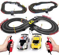 Electric High-Speed Slot Car Race Track Sets,1:43 Scale Dual Race Track with 2 S - £50.22 GBP