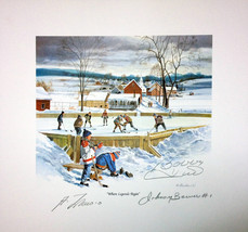 Where Legends Begin Litho, Signed by Bower, Hull and Lafleur - $130.00
