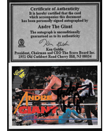  Andre the Giant autograph signed 1990 Classic card #76 w/ Score Board C... - £314.53 GBP