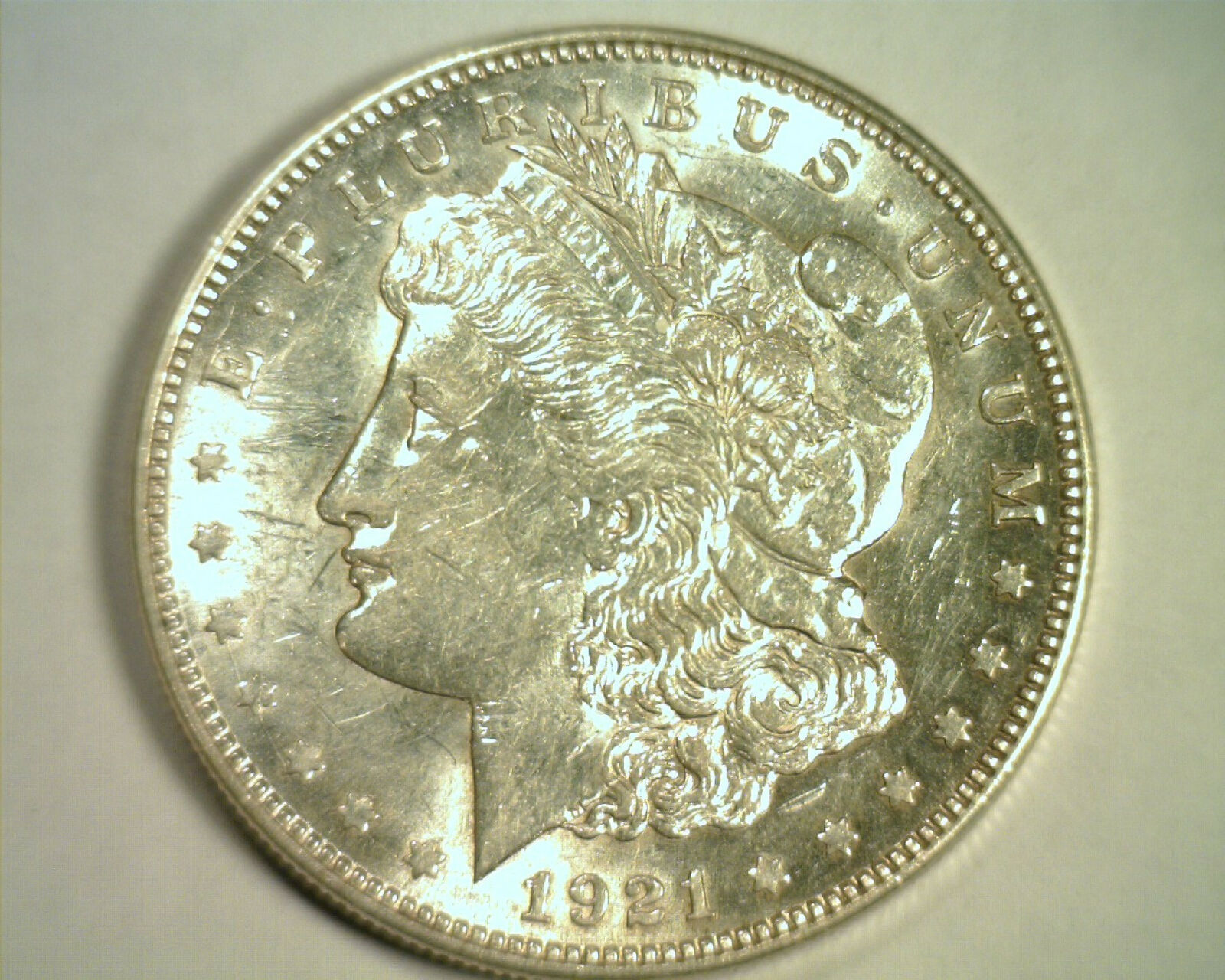 Primary image for 1921-D MORGAN SILVER DOLLAR CHOICE ABOUT UNCIRCULATED CH AU NICE ORIGINAL COIN