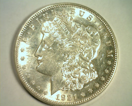 1921-D Morgan Silver Dollar Choice About Uncirculated Ch Au Nice Original Coin - £43.30 GBP