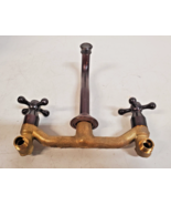 Antique Wall Brass Faucet 360° Swivel Spout Bathroom - £96.70 GBP