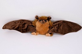Wild Republic 2016 Brown Bat Plush 5" Tall Stuffed Animal 19" Wingspan - £10.90 GBP
