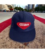 Vintage Toms Chips Snacks  Hat Cap Logo Patch Snapback Made USA Baseball... - £18.45 GBP