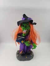 Gemmy Freaky Geeks 18&quot; Halloween Witch Motion Dancing Singing Evil Ways ... - $39.55