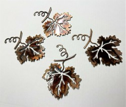 Set of 4 Grape Leaves   Measuring 6 &quot; x 4&quot; each - £24.64 GBP