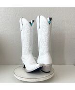 Lane MEGAN MORONEY Cowboy Boots Smokeshow Womens 10 White Western Cowgir... - $292.05