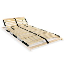Slatted Bed Base with 28 Slats 7 Zones 80x200 cm - £51.00 GBP