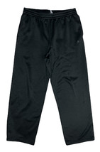 Adidas Men&#39;s Elastic Waist Drawstring Jogger Sweatpants w/ Pockets Size L Black - £9.90 GBP