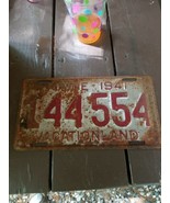 Vintage Maine license plate 1941 144-554 vacationland - $49.49