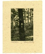 DOUBLE BLAZE zinc plate photo transfer etching aquatint on handmade paper - $27.34 CAD