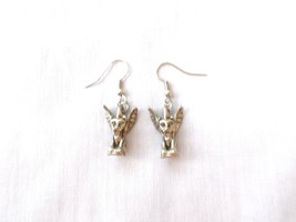 3D Gargoyle Medieval Winged Guardian Castle Protector Solid Charm Earrings - £39.95 GBP