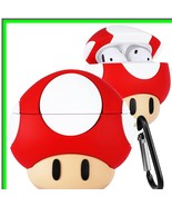 Kawaii Mushroom Silicone AirPods Case - Cute Fun Design - $49.43 CAD