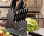 15 Pieces Kitchen Knife Set with Built in Sharpener, German Stainless Steel - £166.97 GBP