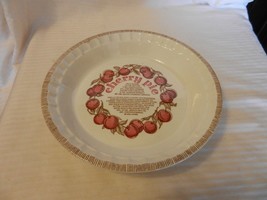 Cherry Pie Recipe White Royal China Pie Plate by Jeannette Corp. 10.75&quot; ... - $40.00