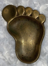 Vintage Brass Foot Trinket Dish Ring Dish 4” Very Rare - $58.91