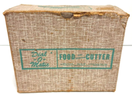 Vintage Dial-O-Matic Food Cutter Blade Popiel Slicer Blue + Box &amp; Access... - €32,39 EUR