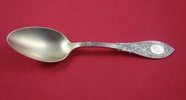 Arabesque by Whiting Sterling Silver 4 O&#39;Clock Spoon Gold Washed Stippled 4 5/8&quot; - £38.36 GBP