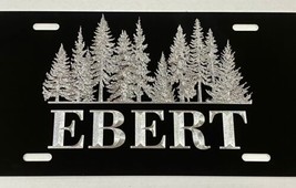 Engraved Custom YOUR Name / Text Forest Trees Car Tag Metal License Plate - £19.60 GBP
