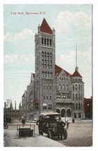 City Hall &amp; Car Syracuse New York 1910c postcard - £4.67 GBP