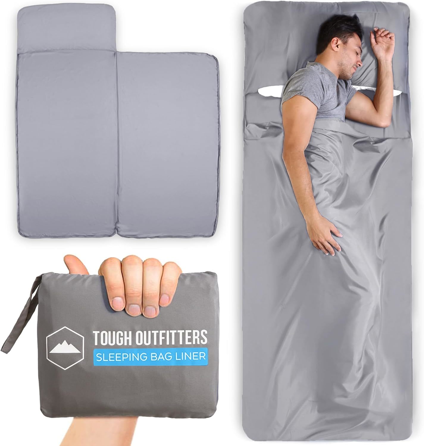 Sleeping Bag Liner - Adult Sleep Sack &amp; Travel Sheets For Hotel - Travel... - $31.98
