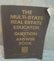 The Multi-State Real Estate Educator Question Answer Book Vintage 1975 - $14.80