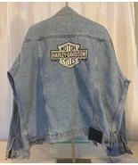 Harley-Davidson Men&#39;s Blue Denim Jacket Size XL Pre-Owned - $1,311.55 MXN