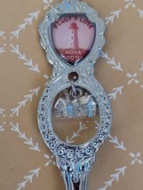 Peggy&#39;s Cove Nova Scotia With Charm Souvenir Spoon Collectible Novelty - $6.88