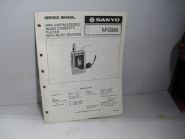 Sanyo MG95 Mini AM/FM Stereo Radio Cassette Player W/Auto Reverse Service Manual - £1.54 GBP