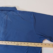 Haband Quarter Button Men's Blue Collar Shirt Long Sleeve Sz XL Made In Mongolia image 14