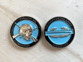 US army infantry School badge challange coin Deaths From Above 82 101 Airborne - £14.39 GBP
