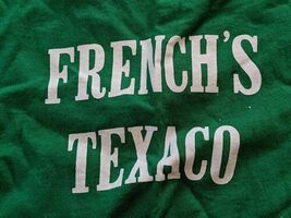 Vintage 1970's French's Texaco Petroleum Gas Green T-Shirt Russel USA XL - $61.32